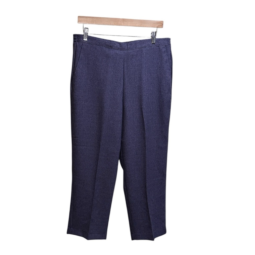 NWT Alfred Dunner 12P dark purple polyester pants